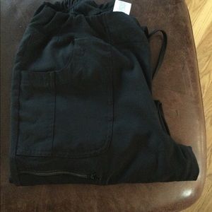 Black Heartsoul jogger scrub bottoms